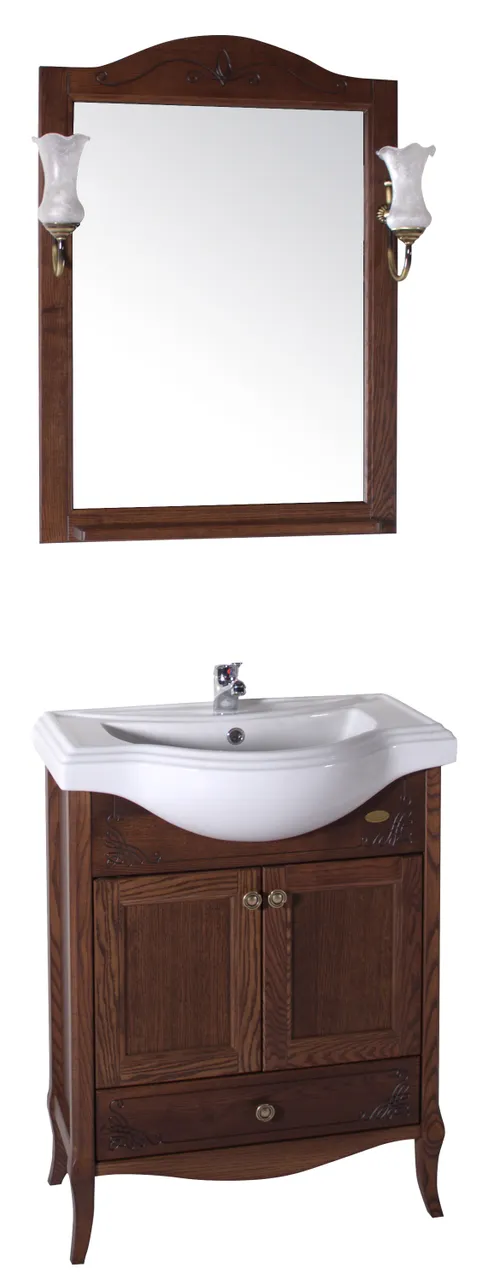 Товар: Комплект мебели для ванной Салерно 65 (Белый Патина Серебро) 969501 - фото 5 Комплект мебели для ванной Салерно 65 (Белый Патина Серебро) 969501 — фото 5, Готовые комплекты для ванной комнаты