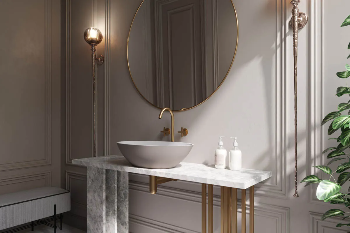 Раковина DIONE Soft Rock Color 59 Х 35,5 RAL* 1.02.006.11.3 — фото 2, Раковины