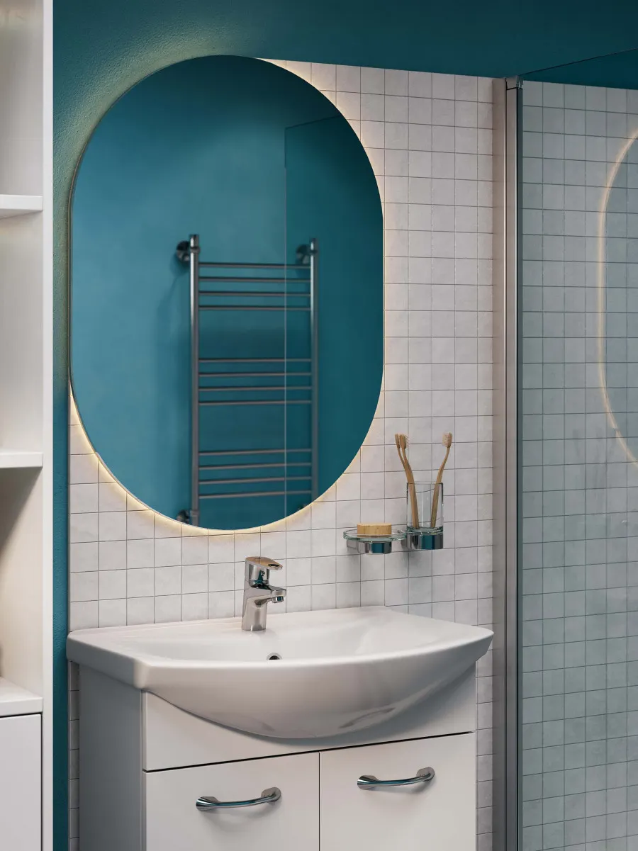 Умывальник мебельный "Грация" 60 см. с отв., 1 сорт SANTERI 131203S0011B0 — фото 5, Раковины