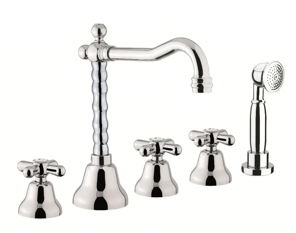 Товар: Смеситель на борт ванны Fiore MARGOT 26CR0607, хром - фото 1 Смеситель на борт ванны Fiore MARGOT 26CR0607, хром — фото 1, Смесители на борт ванны