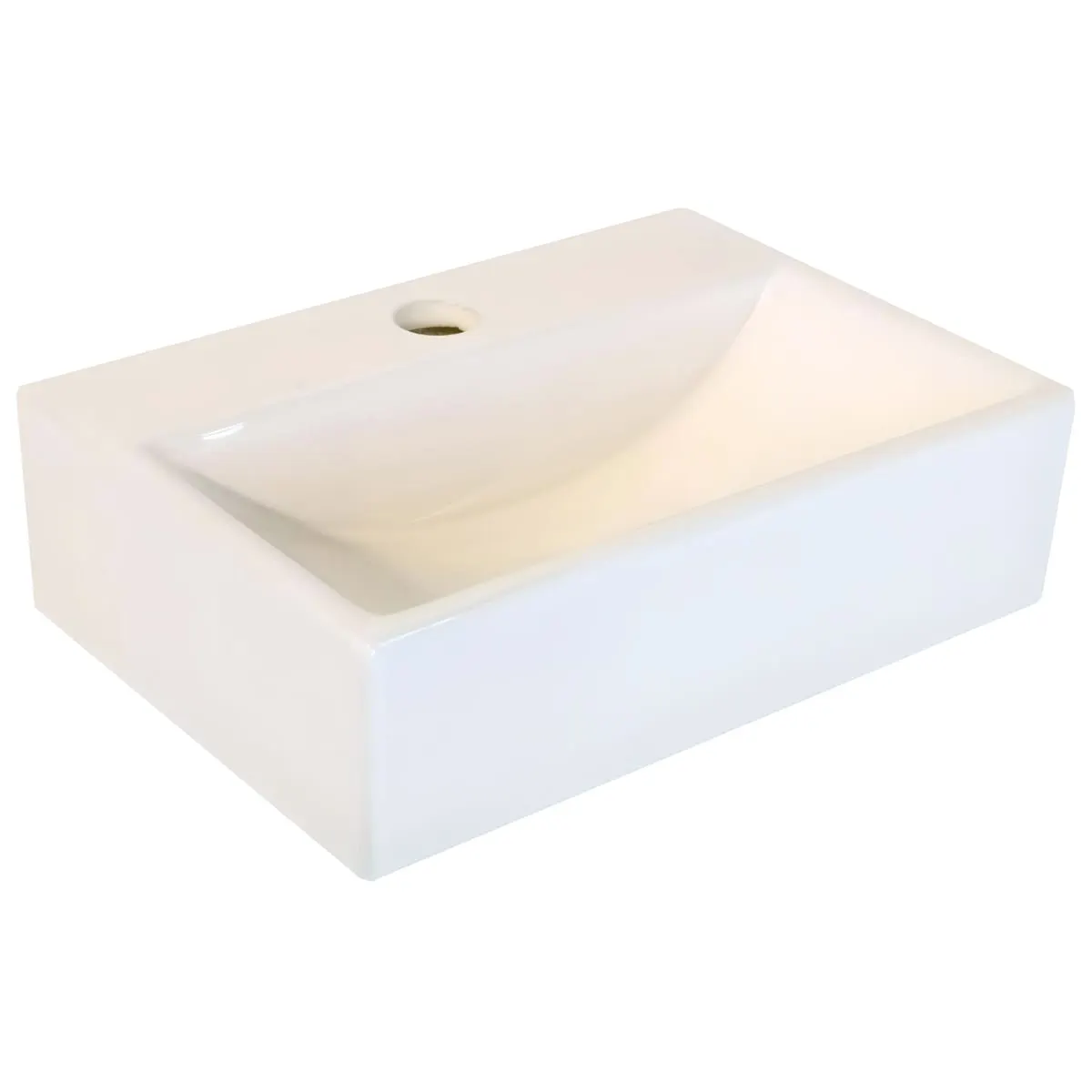 Раковина маленькая GS, 36,5x25x10,5 cm, белая керамика 32576 — фото 1, Раковины