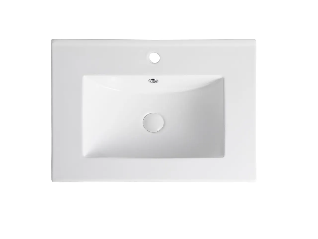 Раковина Orange B03-610w встраиваемая, белый — фото 2, Раковины встраиваемые сверху