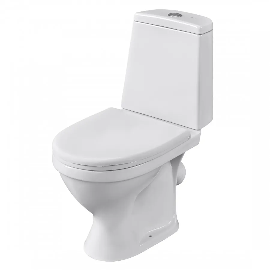 Товар: Унитаз-компакт "Прайм", косой выпуск, с 2-режимной кнопочной арматурой и сиденьем полипропилен. SANT 1P2054S0000BF - фото 7 Унитаз-компакт "Прайм", косой выпуск, с 2-режимной кнопочной арматурой и сиденьем полипропилен. SANT 1P2054S0000BF — фото 7, Напольные унитазы