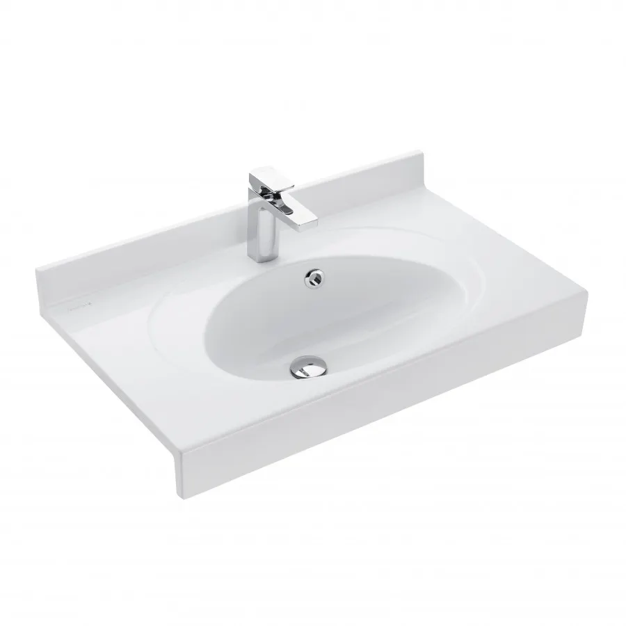 Товар: Раковина ОТЕЛЬ 3/800 с навесами 1A70063NOT010 - фото 1 Раковина ОТЕЛЬ 3/800 с навесами 1A70063NOT010 — фото 1, Раковины