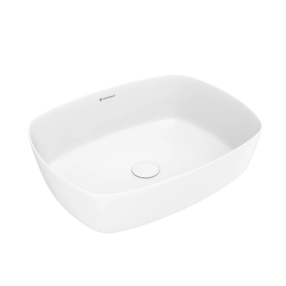 Раковина чаша Terminus Ното 04RN50x37x13W, белый — фото 1, Раковины накладные