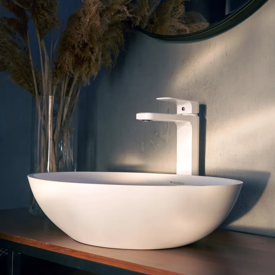 Раковина Conca 480 овальная, белый матовый, MonteBianco 12093 — фото 2, Раковины