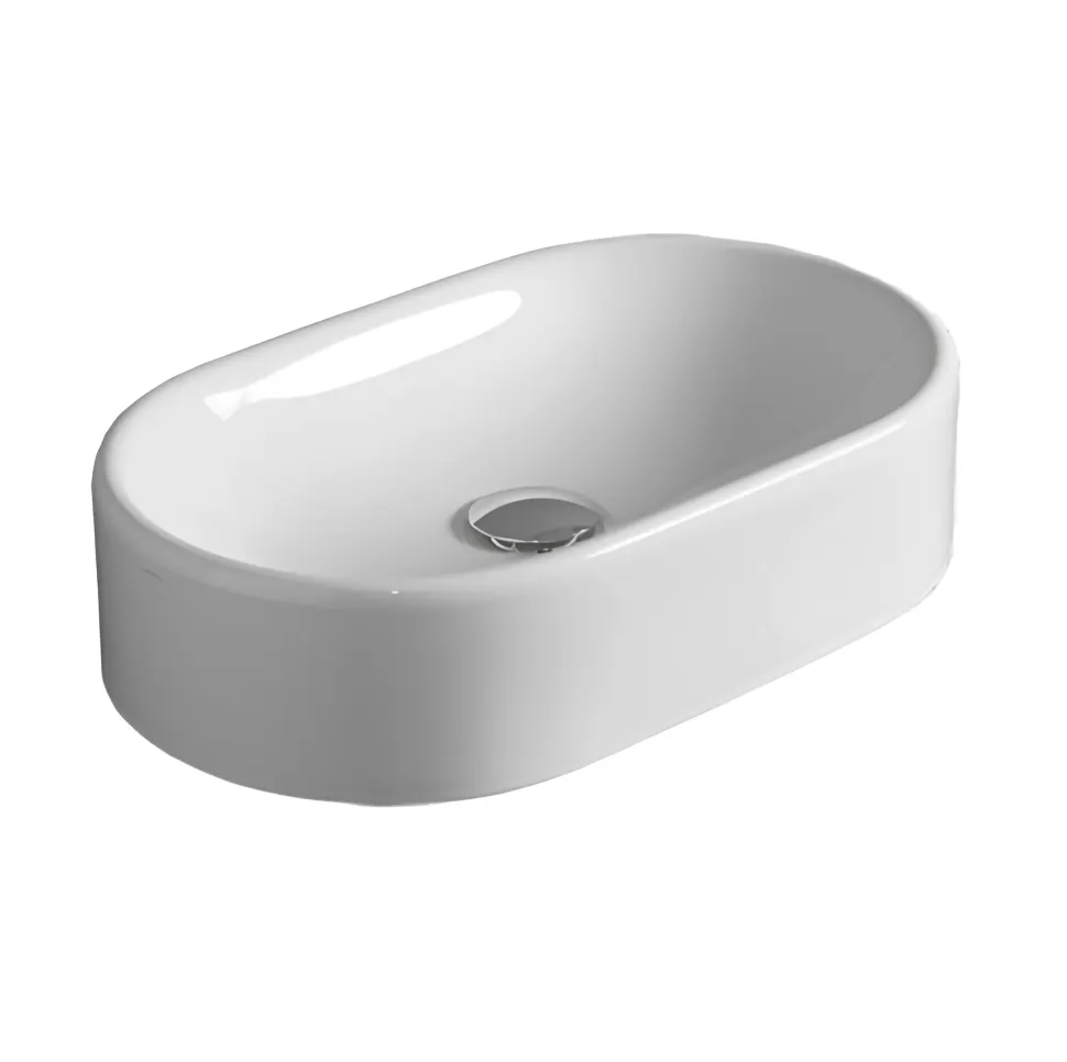 Товар: Раковина SIMAS FLOW накладная без отверстий цвет белый FL13 - фото 1 Раковина SIMAS FLOW накладная без отверстий цвет белый FL13 — фото 1, Раковины накладные