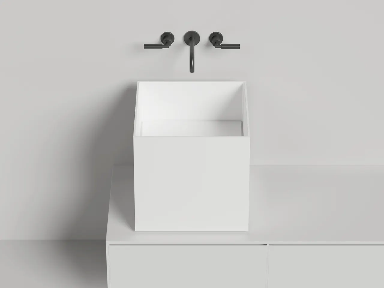 Раковина накладная ARMONIA SQUARE 03 покраска по RAL полностью 130523MF — фото 3, Раковины