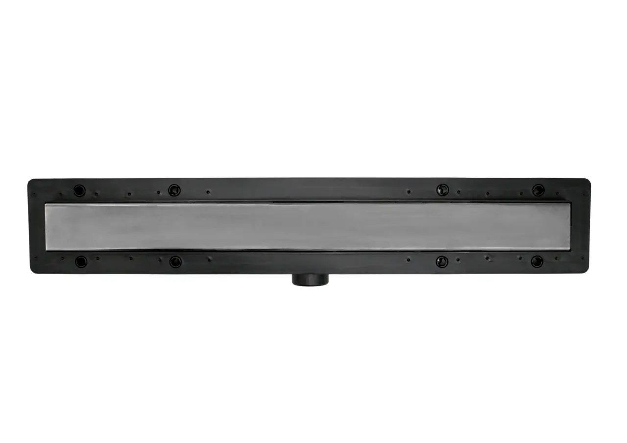 Комбинированный пластиковый душевой канал с металической решеткой 2 in 1, оружейный металл, L=850 мм SZA985M — фото 3, Трапы для душа