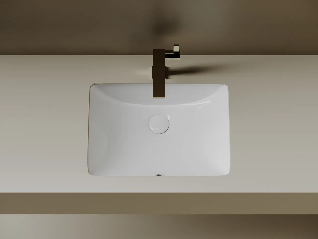 Раковина встраиваемая снизу Ceramicanova Era, с отверстием слива - перелива 515x380x195 мм, белый, арт.CN15001 — фото 5, Раковины встраиваемые снизу