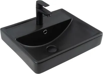 Товар: Раковина Aquanet Ирис 50 черная матовая 00329246 - фото 7 Раковина Aquanet Ирис 50 черная матовая 00329246 — фото 7, Раковины
