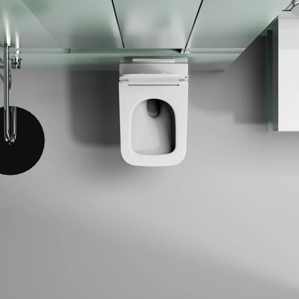 Товар: Унитаз ABBER Ultra AC1303 подвесной белый с ультратонким ободком - фото 7 Унитаз ABBER Ultra AC1303 подвесной белый с ультратонким ободком — фото 7, Подвесные унитазы