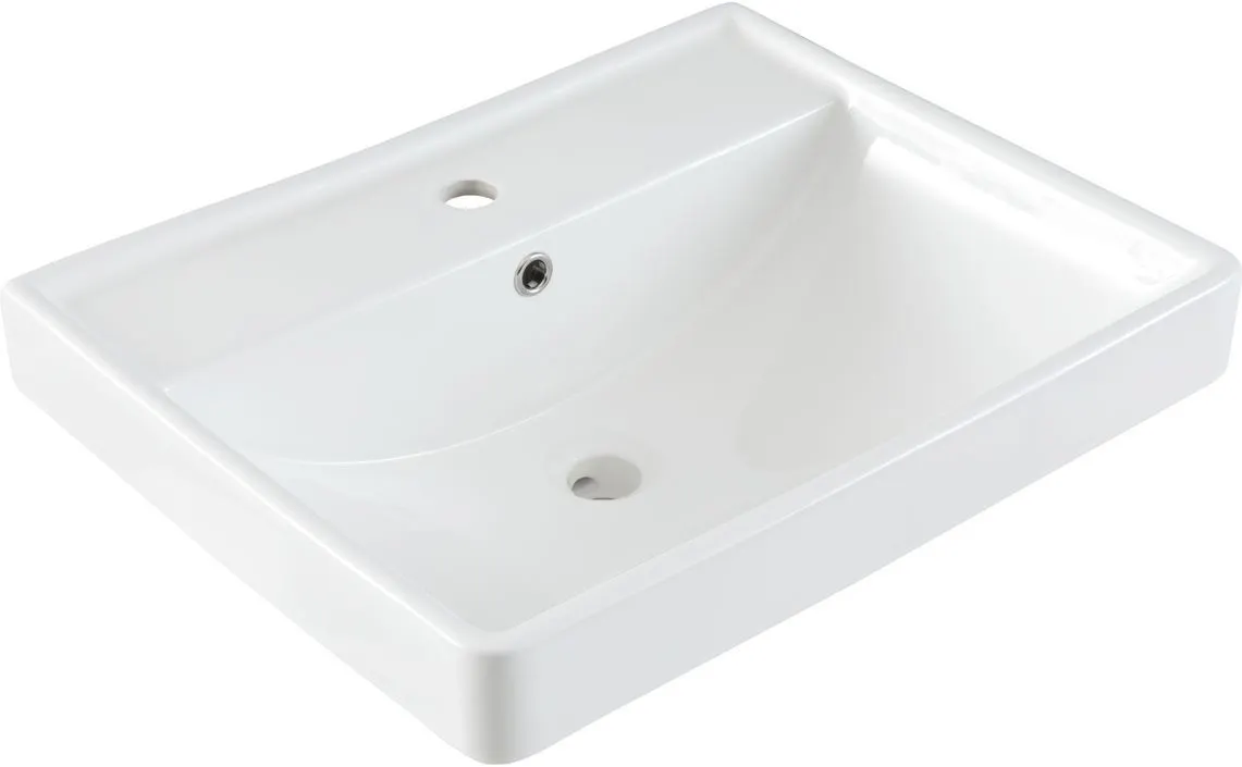 Товар: Раковина Aquanet Ирис 60 белая 00301803 - фото 1 Раковина Aquanet Ирис 60 белая 00301803 — фото 1, Раковины