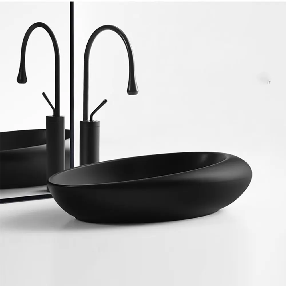 Смеситель TROPFEN B XL для раковины, черный, высокий BOCH MANN BM9634 — фото 4, Смесители для раковины