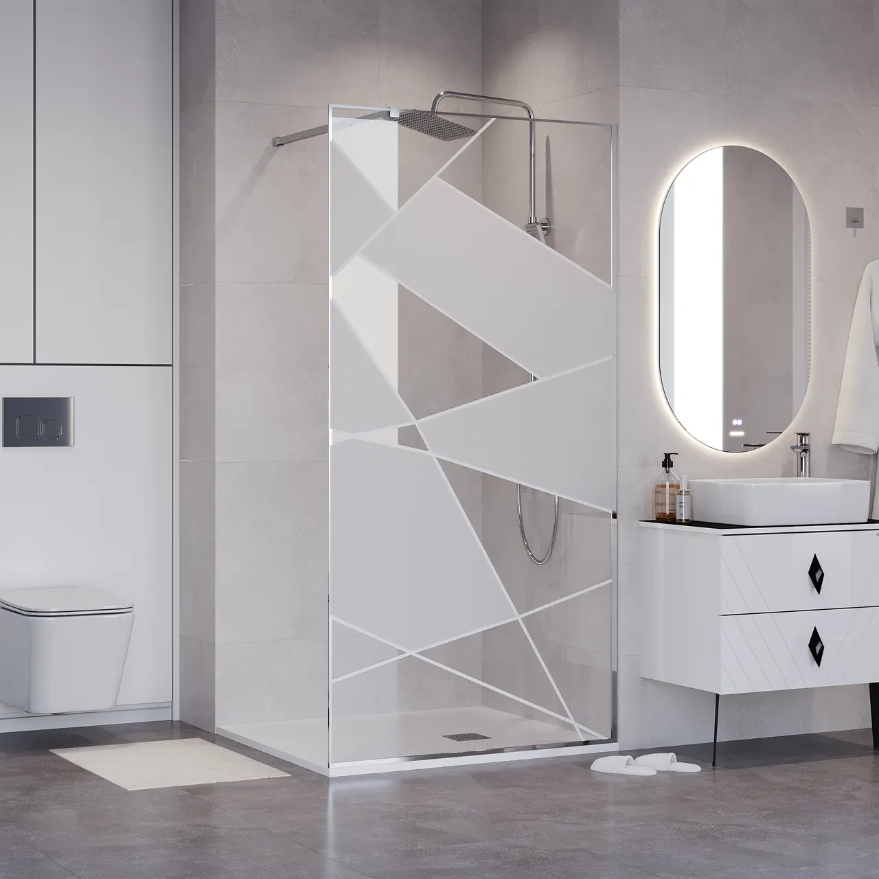 Товар: Душевая перегородка Niagara Nova NG-660-12 (120х195) хром,стекло прозрачное с рисунком,1 место - фото 2 Душевая перегородка Niagara Nova NG-660-12 (120х195) хром,стекло прозрачное с рисунком,1 место — фото 2, Душевые перегородки