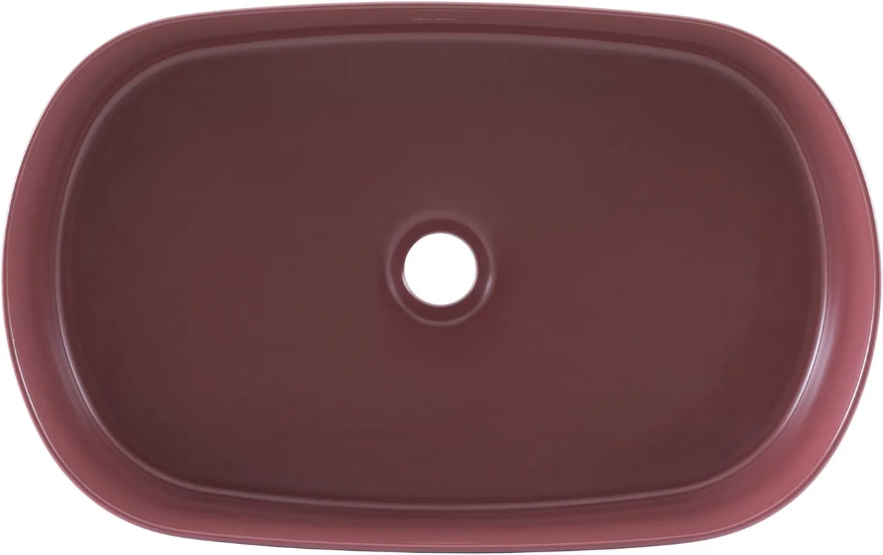 Раковина накладная Allen Brau Fantasy 55 4.11022.BD бордо — фото 1, Раковины накладные