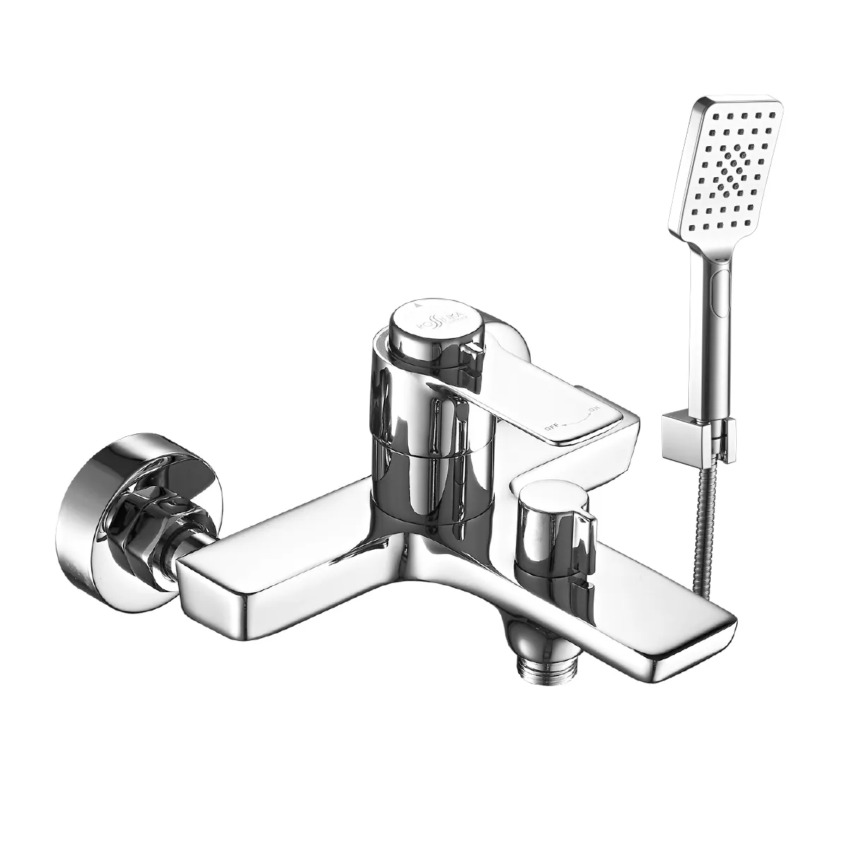 RS5 Смеситель для ванны, монолитный излив 181мм, р/ОД, хром, ROS, RS50-31 — фото 2, Смеситель для ванны