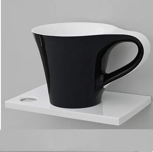 Раковина Artceram Cup накладная цвет белый/черный OSL005 01 50 — фото 3, Раковины накладные