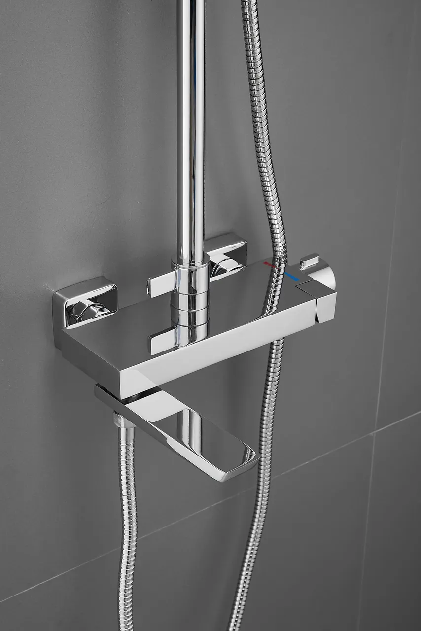 Товар: Душевая система BELZ B24672, хром - фото 1 Душевая система BELZ B24672, хром — фото 1, Душевые системы