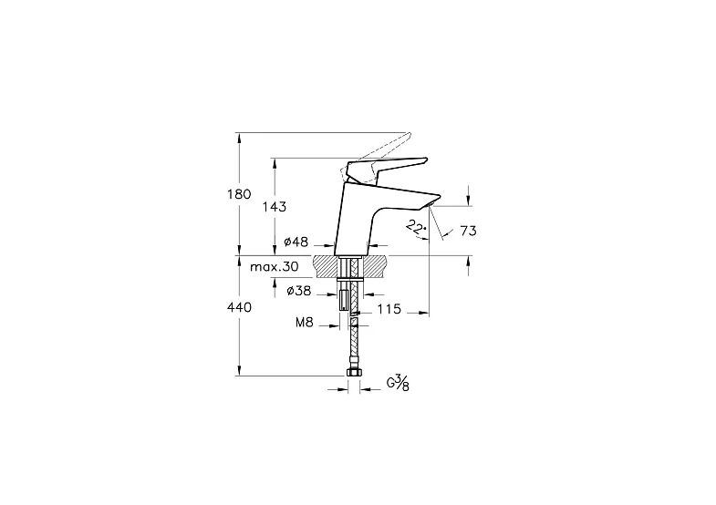 Товар: A42440EXP Solid S Смеситель для раковины хром VITRA - фото 1 A42440EXP Solid S Смеситель для раковины хром VITRA — фото 1, Смесители для раковины