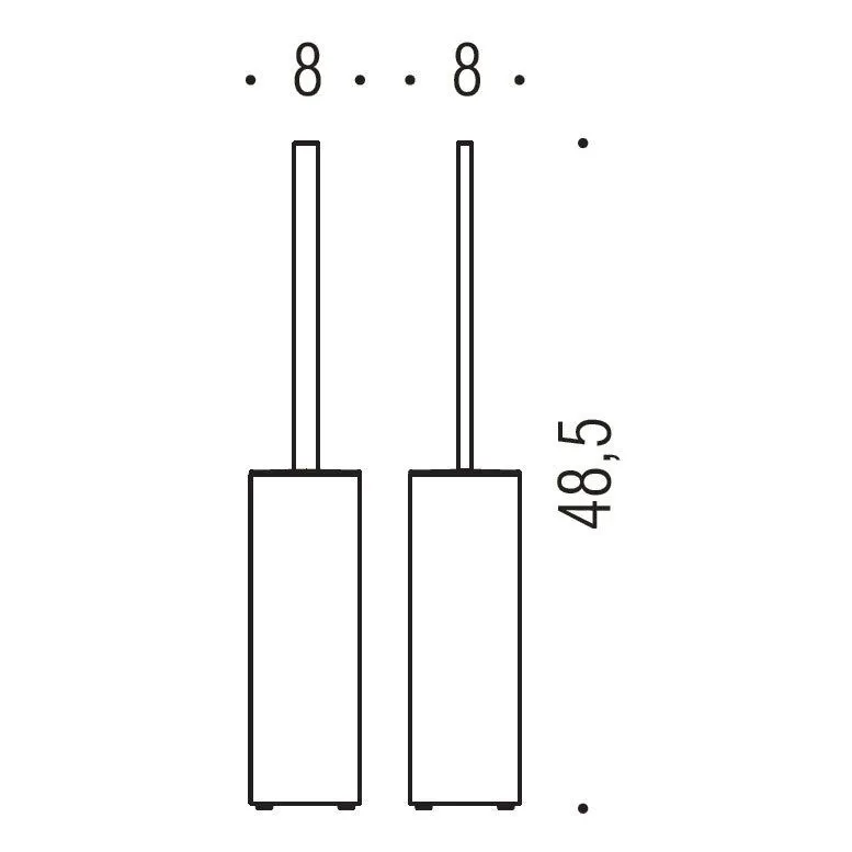 Товар: Ершик COLOMBO DESIGN LOOK B1626 напольный цвет хром - фото 2 Ершик COLOMBO DESIGN LOOK B1626 напольный цвет хром — фото 2, Ершики для унитаза