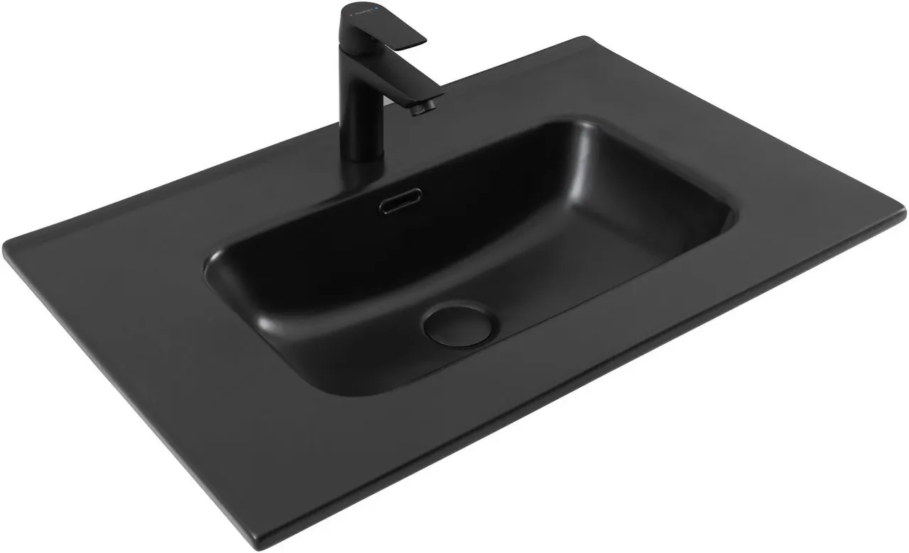 Товар: Раковина Aquanet Flat 70 черная матовая 00329254 - фото 1 Раковина Aquanet Flat 70 черная матовая 00329254 — фото 1, Раковины