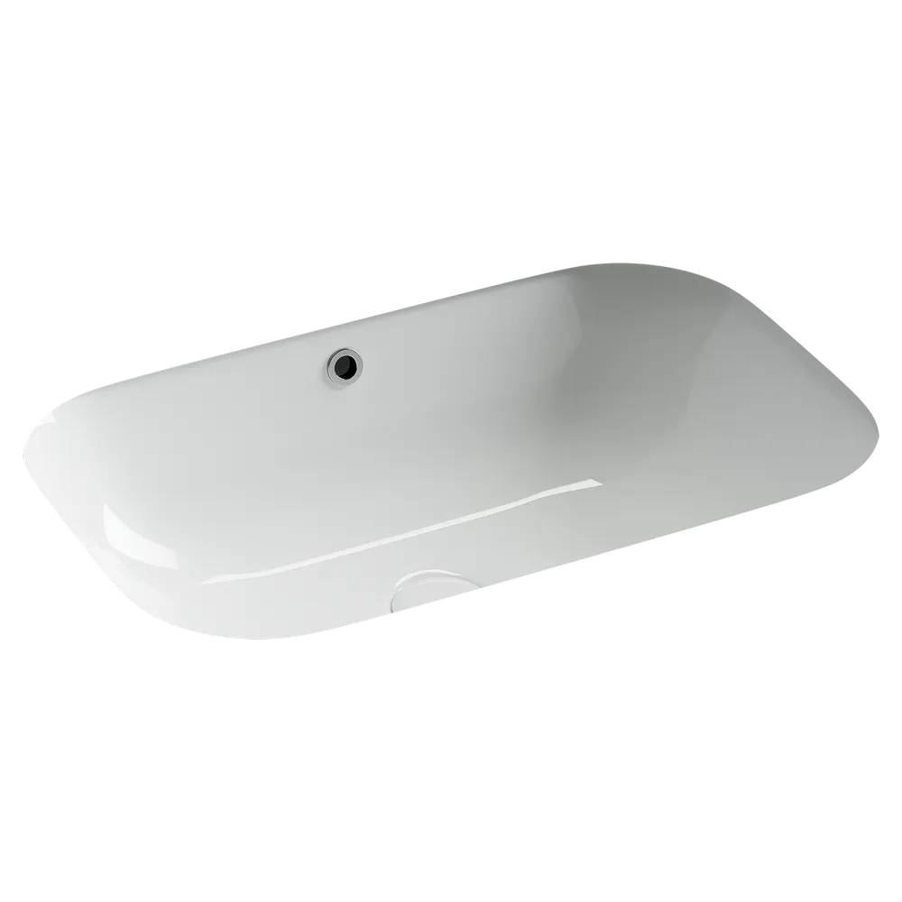 Раковина встраиваемая снизу Ceramicanova Era, c отверстием слива - перелива, 610x405x190мм, белый, арт.CN15007 — фото 1, Раковины встраиваемые снизу