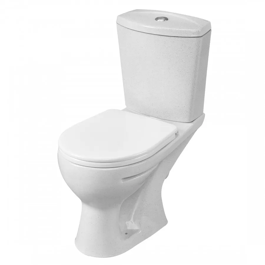 Товар: Унитаз-компакт "Ультра" косой выпуск с кнопочной арматурой и сиденьем,крап на белом 1P4013S0100BF - фото 6 Унитаз-компакт "Ультра" косой выпуск с кнопочной арматурой и сиденьем,крап на белом 1P4013S0100BF — фото 6, Напольные унитазы