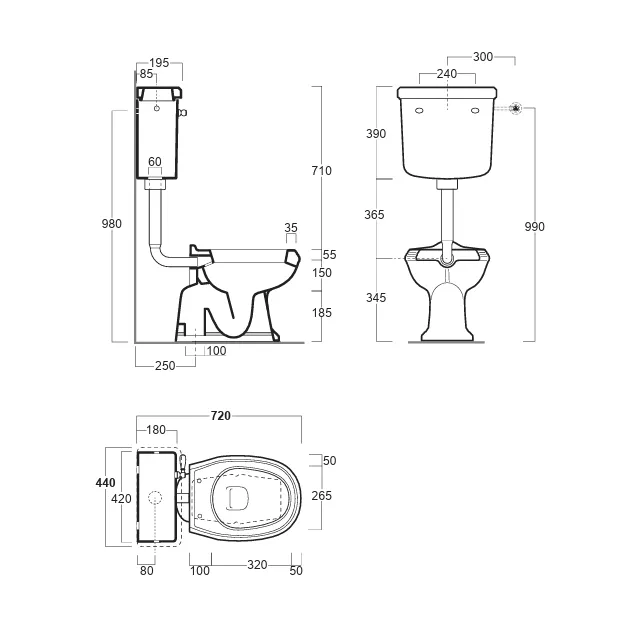Унитаз SIMAS ARCADE напольный приставной или к бачку с горизонтальным сливом цвет белый AR811 — фото 7, Напольные унитазы
