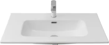 Раковина Aquanet Flat 80 белая матовая 00330431 — фото 6, Раковины