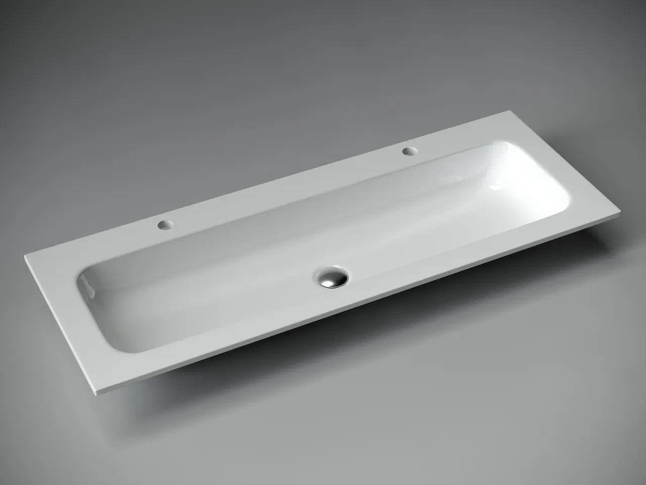 Товар: Раковина накладная мебельная Grace прямоугольная, с двумя отверстиями под смеситель 1210x457x137 мм, цвет белый - фото 2 Раковина накладная мебельная Grace прямоугольная, с двумя отверстиями под смеситель 1210x457x137 мм, цвет белый — фото 2, Раковины накладные