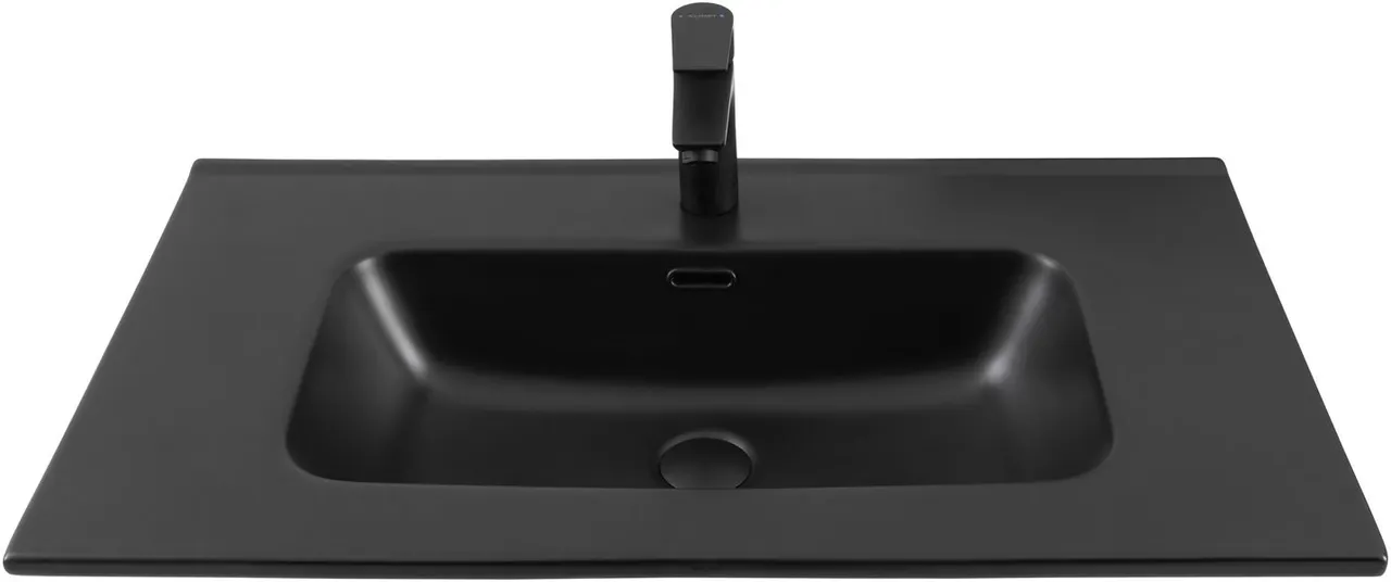 Товар: Раковина Aquanet Flat 80 черная матовая 00329255 - фото 3 Раковина Aquanet Flat 80 черная матовая 00329255 — фото 3, Раковины