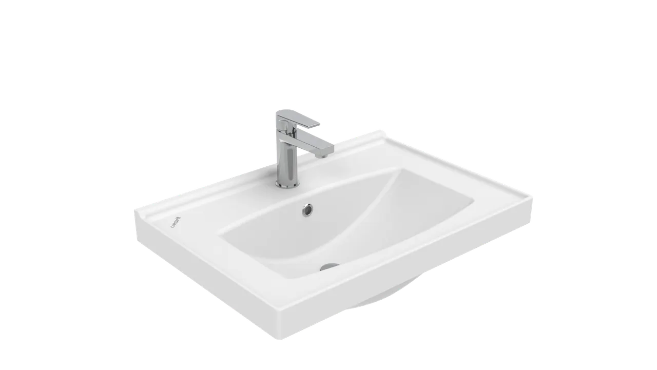 CREAVIT Раковина TF165 мебельная (45*65 см) TF165-00CB00E-0000 — фото 1, Раковины накладные