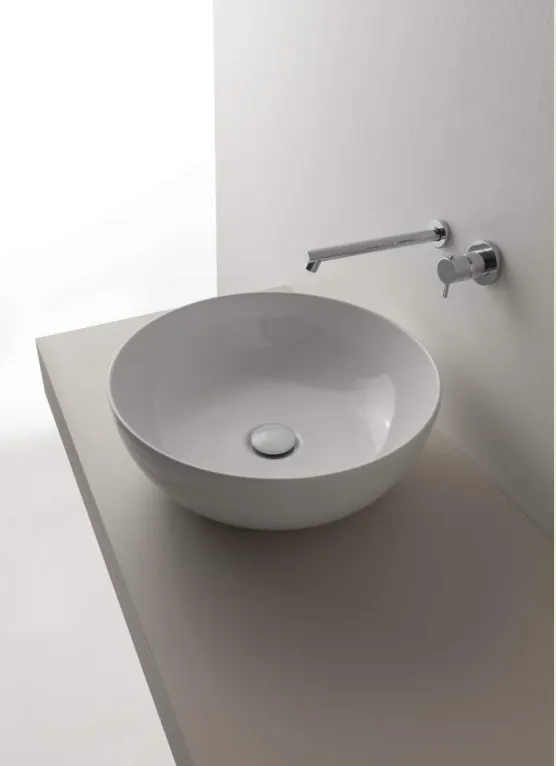 Товар: Раковина GLOBO T-EDGE на столешницу без отверстий цвет белый B6T37BI - фото 2 Раковина GLOBO T-EDGE на столешницу без отверстий цвет белый B6T37BI — фото 2, Раковины