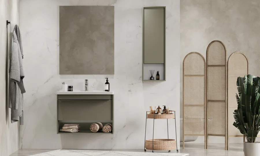 Зеркало АЛЬМА 80, прямоугольное 1A287802A3010 — фото 4, Зеркала в ванную комнату