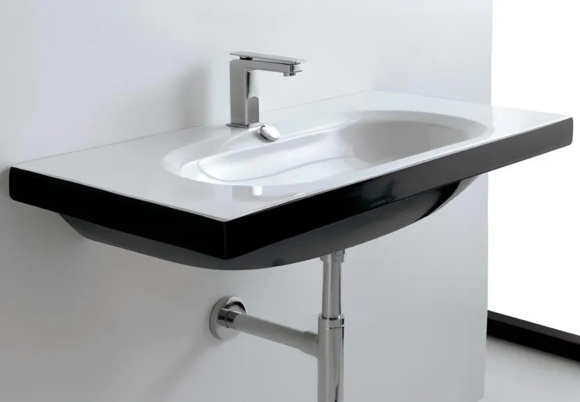 Товар: Раковина Artceram Blend подвесная с одним отверстием цвет белый/черный BLL005 01 50 - фото 2 Раковина Artceram Blend подвесная с одним отверстием цвет белый/черный BLL005 01 50 — фото 2, Раковины подвесные