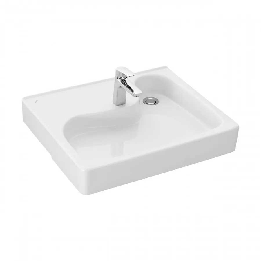 КЛИО Умывальник 51,5/63 см. над стир.машиной, хр.кольцо, САНТЕК 1WH501769 — фото 9, Раковины подвесные