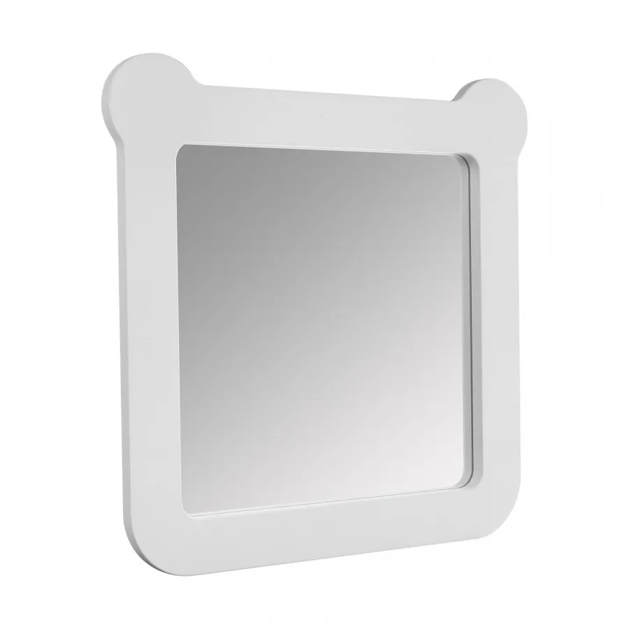 Товар: Зеркало КАСПЕР МИШКА, квадратное, белый матовый 1A283402CRE20 - фото 2 Зеркало КАСПЕР МИШКА, квадратное, белый матовый 1A283402CRE20 — фото 2, Зеркала в ванную комнату