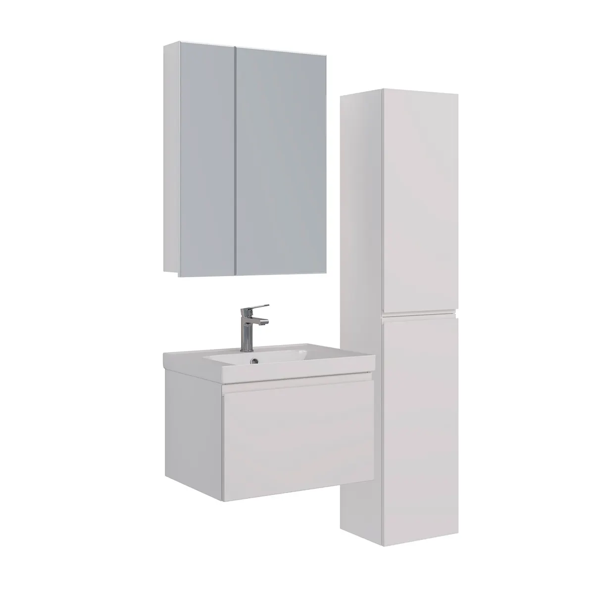 Товар: Тумба Lemark VEON MINI 60 см под 1 раковину, подвесная,1 ящик, цвет корпуса, фасада: Белый глянец LM02VM60T - фото 5 Тумба Lemark VEON MINI 60 см под 1 раковину, подвесная,1 ящик, цвет корпуса, фасада: Белый глянец LM02VM60T — фото 5, Тумбы под раковину