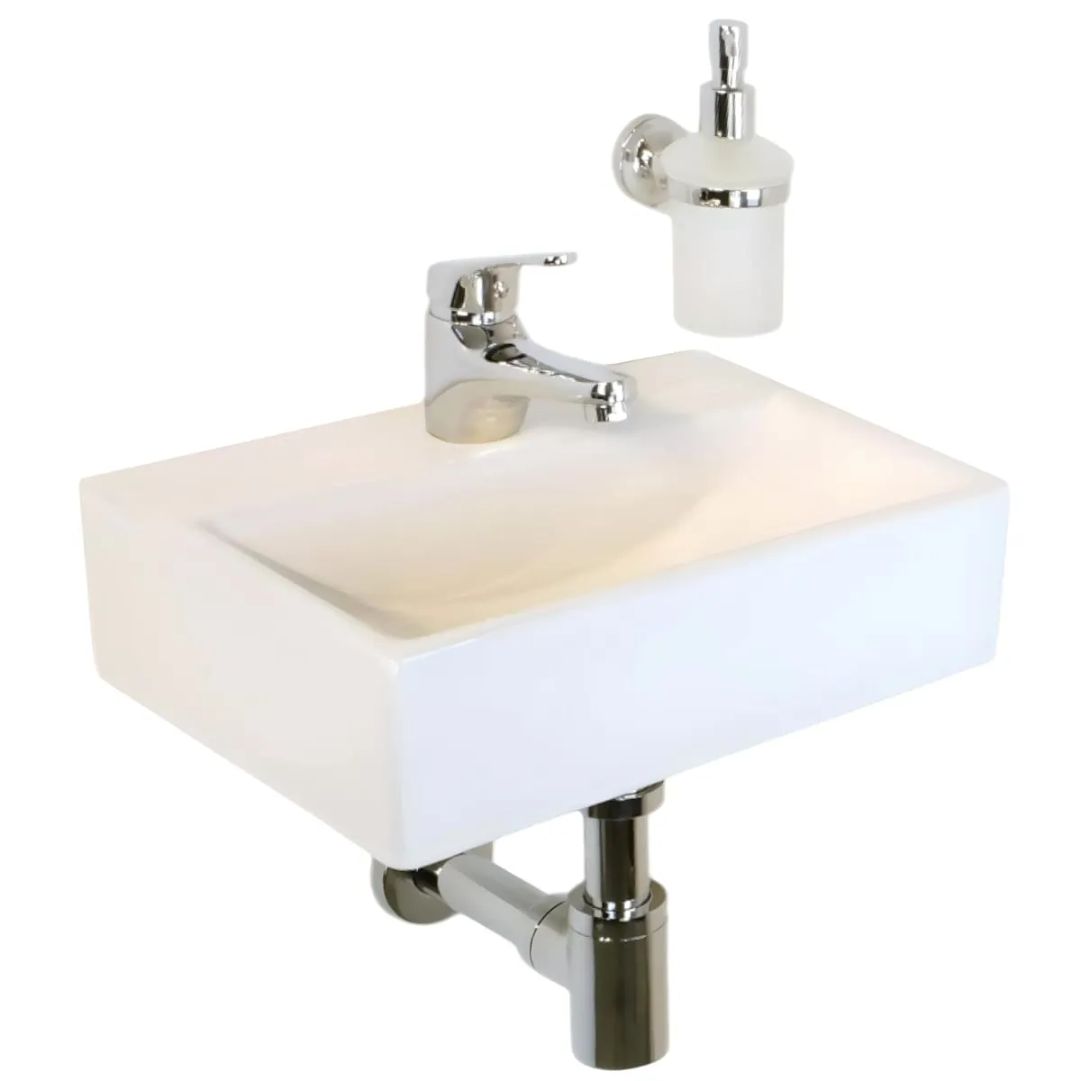 Раковина маленькая GS, 36,5x25x10,5 cm, белая керамика 32576 — фото 5, Раковины