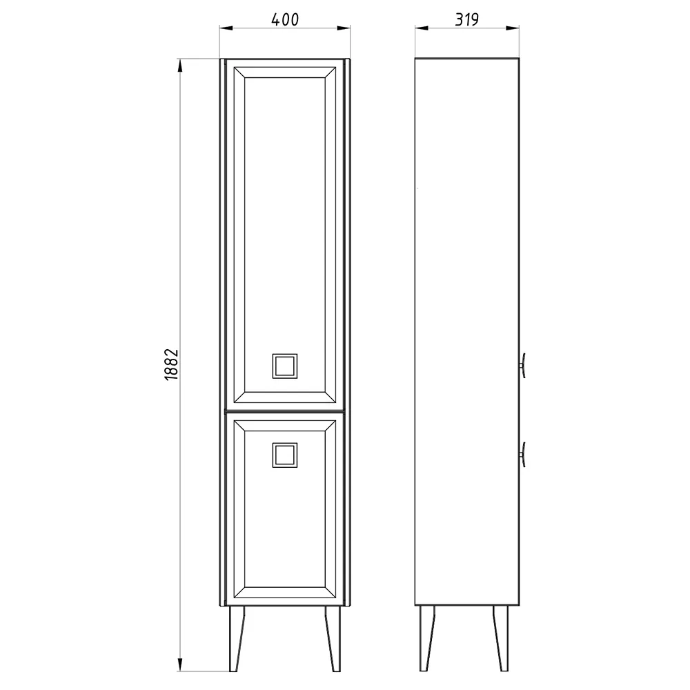 Товар: Пенал Риола 40 напольный 12421 - фото 8 Пенал Риола 40 напольный 12421 — фото 8, Пеналы для ванной комнаты