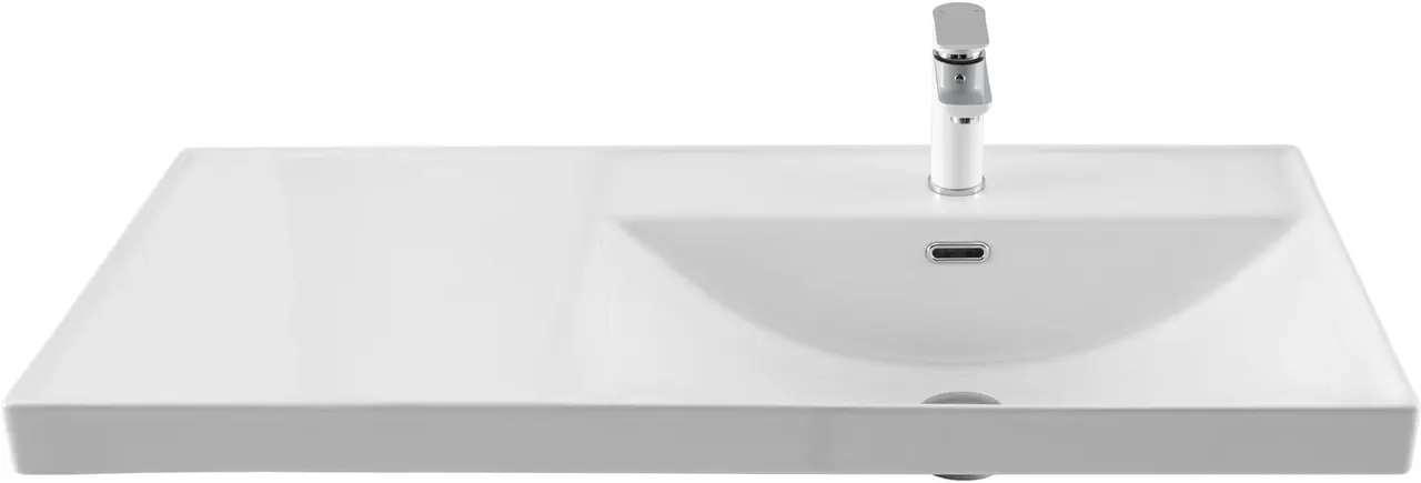Товар: Раковина Aquanet Side 100 правая 00347437 - фото 1 Раковина Aquanet Side 100 правая 00347437 — фото 1, Раковины