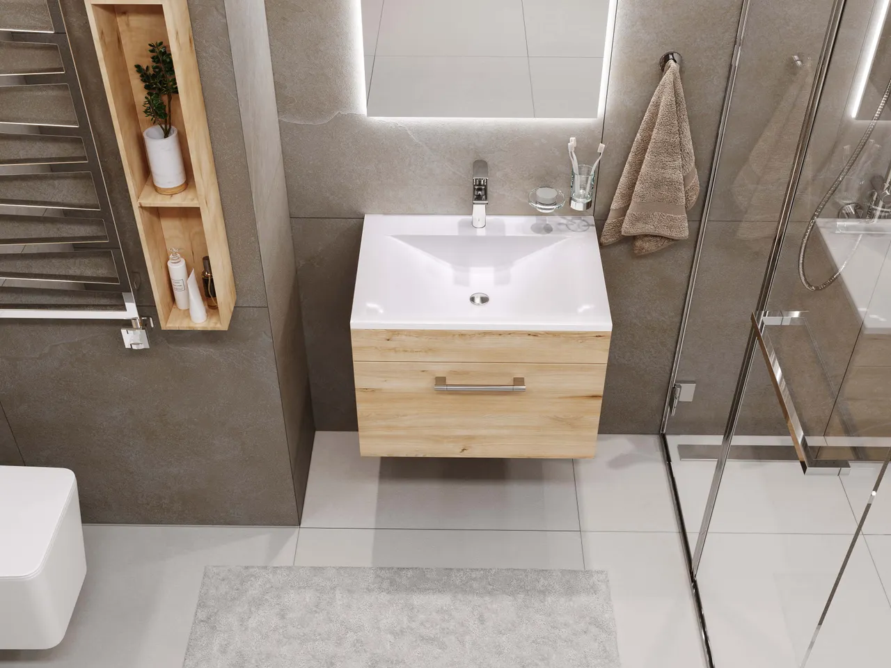 Раковина мебельная и на столешницу Pulsus 60 4627173210706 — фото 4, Раковины накладные