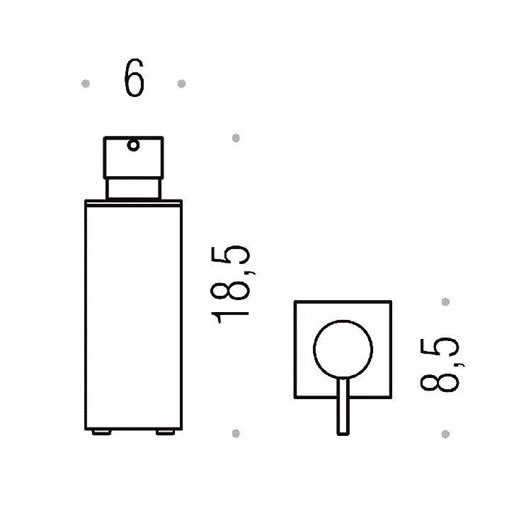 Дозатор COLOMBO DESIGN LOOK B9320 настольный цвет хром — фото 2, Дозаторы