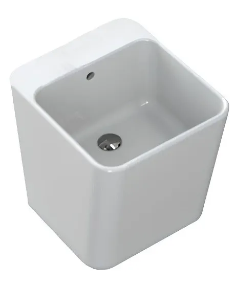 Раковина HATRIA G-FULL YXJF01 подвесная или накладная без отверстия без перелива цвет белый — фото 1, Раковины