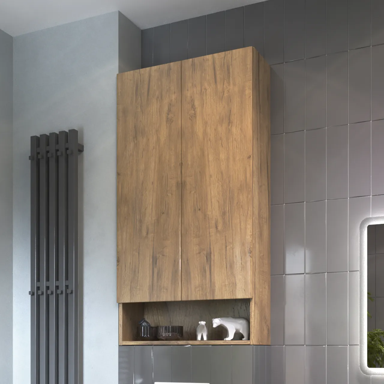 Товар: Шкаф VIGO Wing 60 подвесной дуб золотой (195 дуб золотой) - фото 3 Шкаф VIGO Wing 60 подвесной дуб золотой (195 дуб золотой) — фото 3, Шкафы для ванной