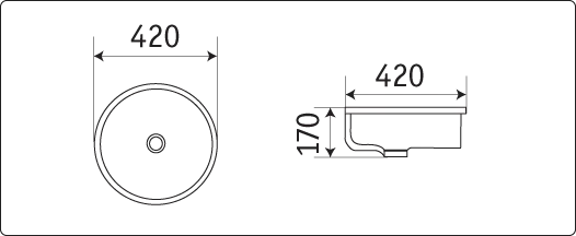 Товар: Умывальник CeramaLux G515 - фото 2 Умывальник CeramaLux G515 — фото 2, Раковины