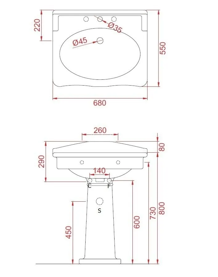Пьедестал Artceram Hermitage цвет черный HEC002 03 00 — фото 1, Раковины