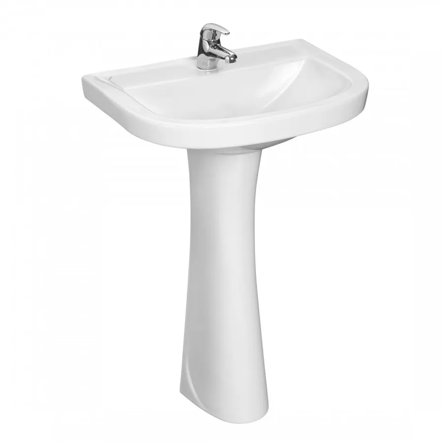 Товар: Умывальник "Pro" 56,5 см. с отв., белый. SANTERI 131155S0010B0 - фото 2 Умывальник "Pro" 56,5 см. с отв., белый. SANTERI 131155S0010B0 — фото 2, Раковины