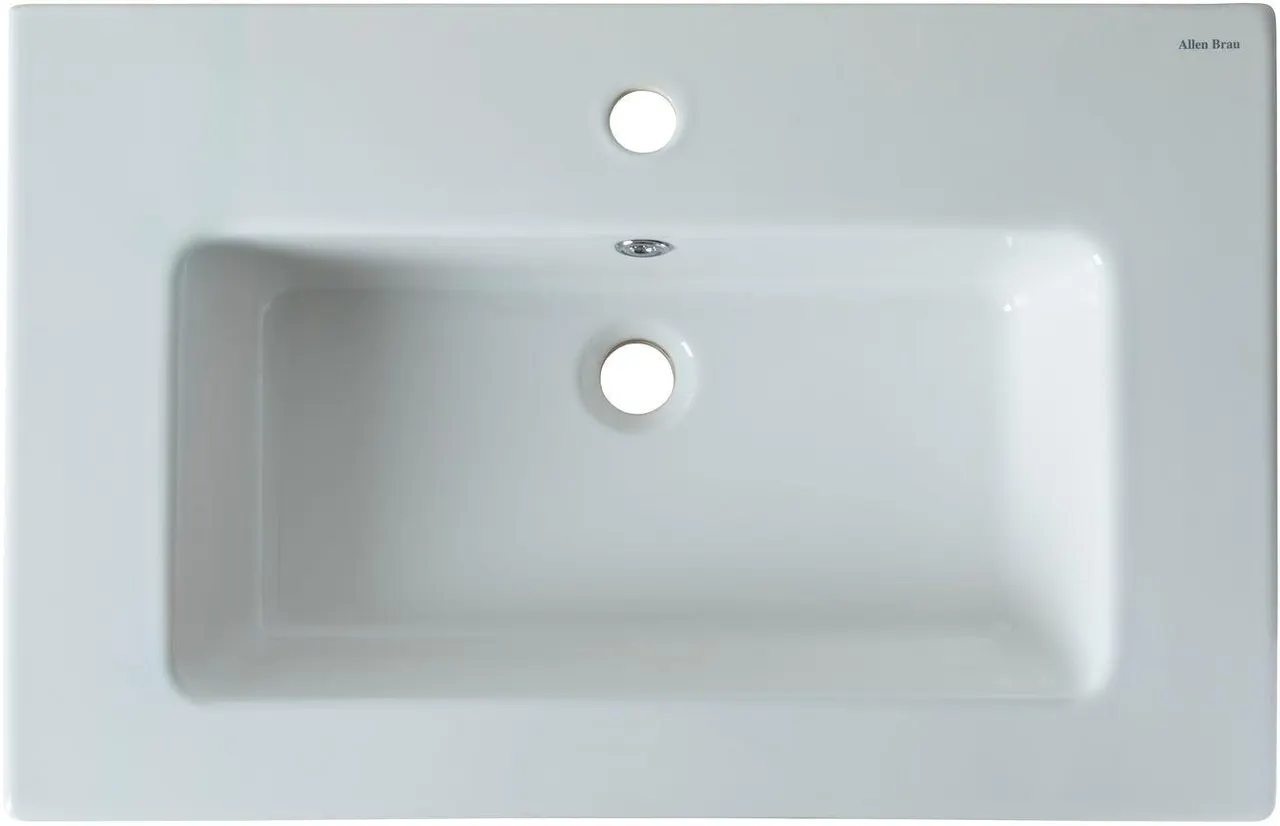 Раковина Allen Brau Fantasy 72 4.11011.20 белый глянец — фото 4, Раковины встраиваемые сверху
